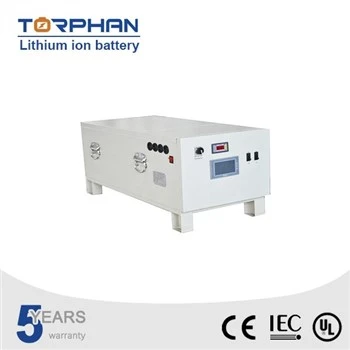 White floor-standing lithium iron phosphate battery cabinet with LCD display
