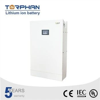White wall-mounted lithium battery cabinet with small display