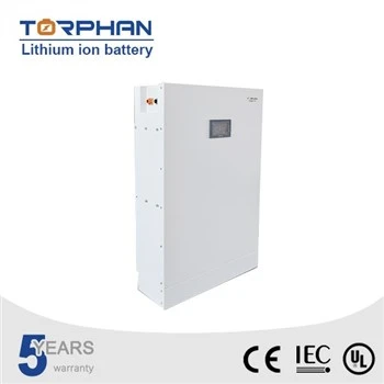 White wall-mounted LiFePO4 solar battery cabinet with display