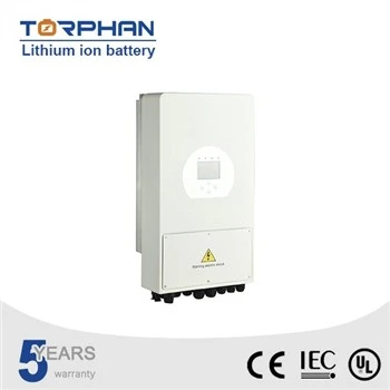 White inverter unit with display and warning label